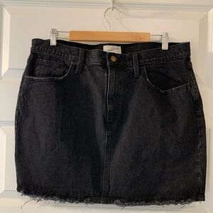 NWOT Universal Thread black denim skirt